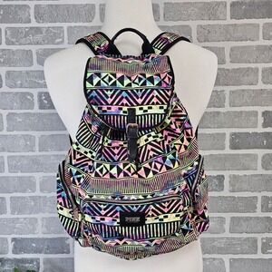 PINK Victoria's Secret Backpack Drawstring Tribal Aztec Colorful Festival School